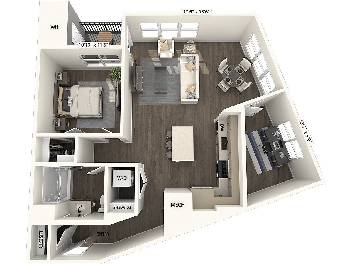 Floor plan A07-D-Upgrade Collection II