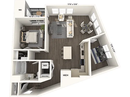 Floor plan A07-D-Upgrade Collection II