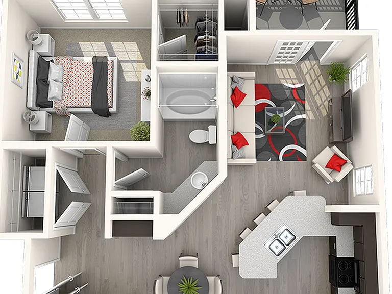 1 Bedroom | 1 Bath | 826 SF 1 Bedroom | 1 Bath | 826 SF