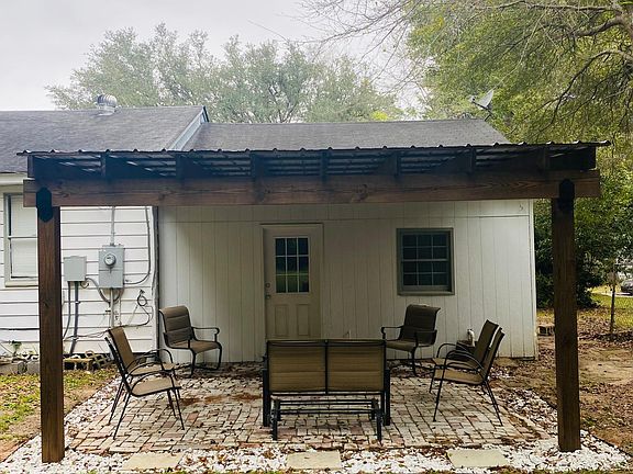 Newly constructed covered patio.