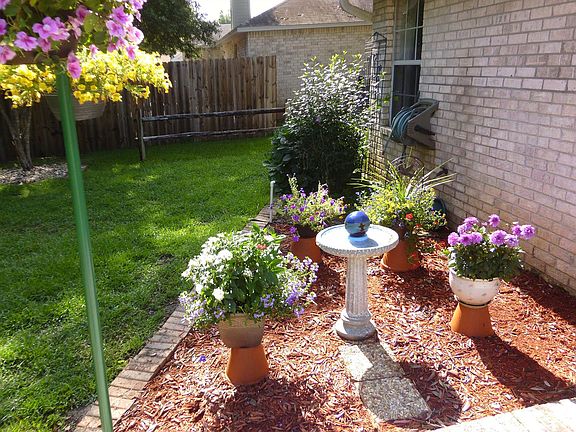 One of the gardens in back