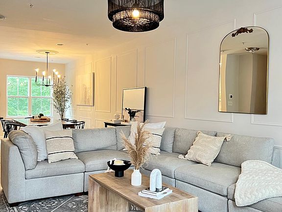 Main Floor: Living Room with accent wall