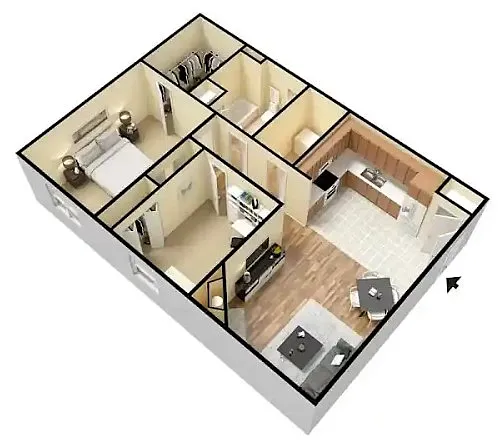 Floor plan 2 Bedroom