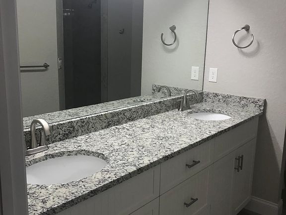 master bathroom with double vanity