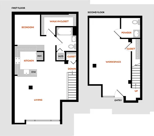 Floor plan Plan 1J