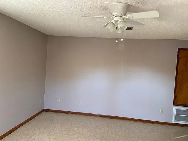 View from front door in living room