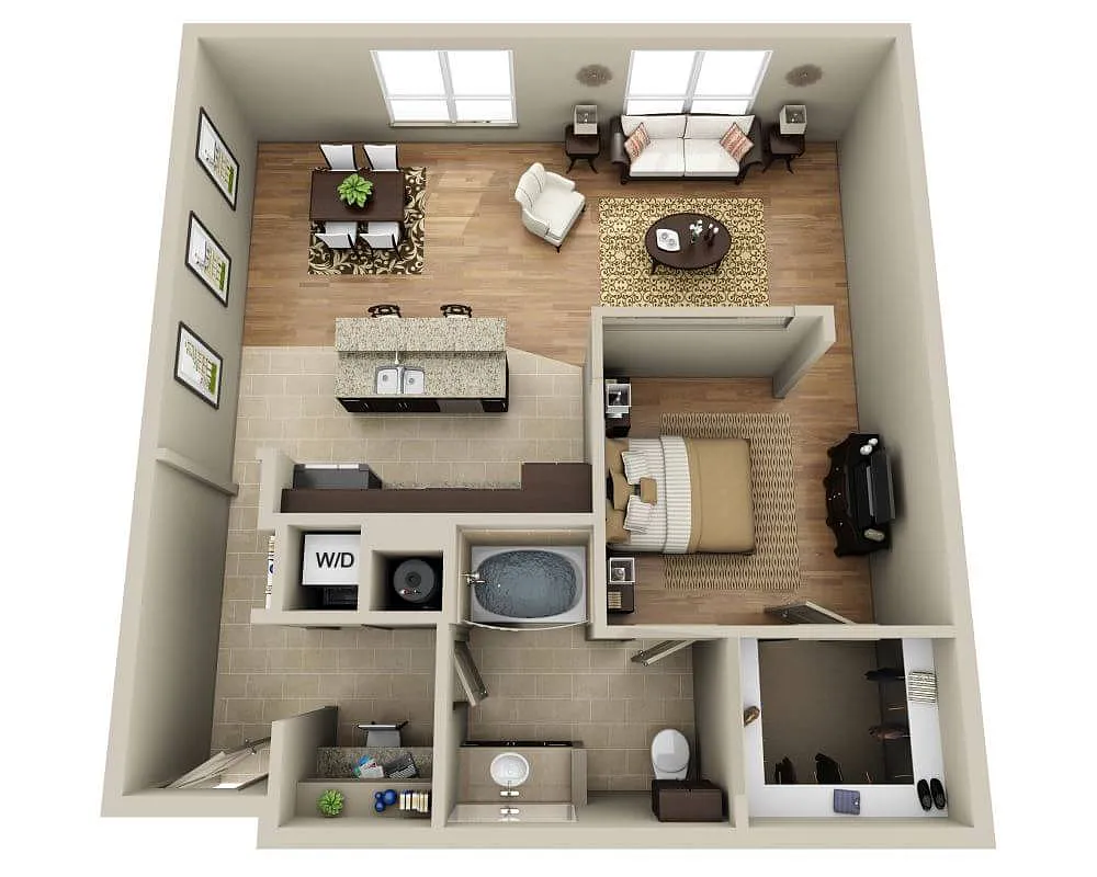 Floor plan Plan Ba (A1C)