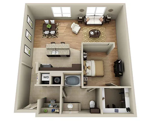 Floor plan Plan Ba (A1C)