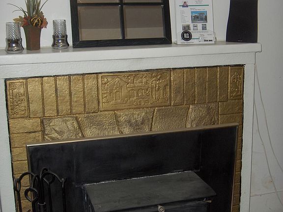 Detailed Wood Burning Fireplace