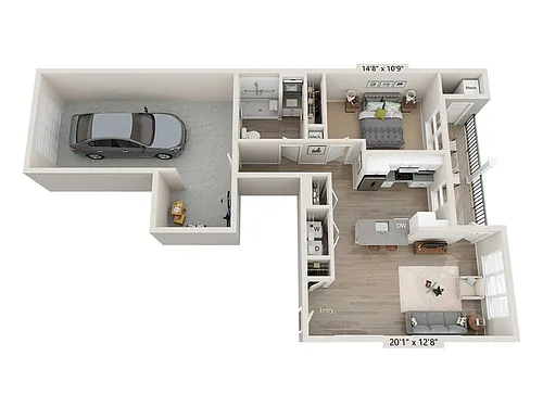 Floor plan A2-ADA-848