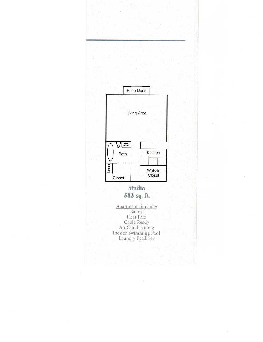 Floor plan STUDIO