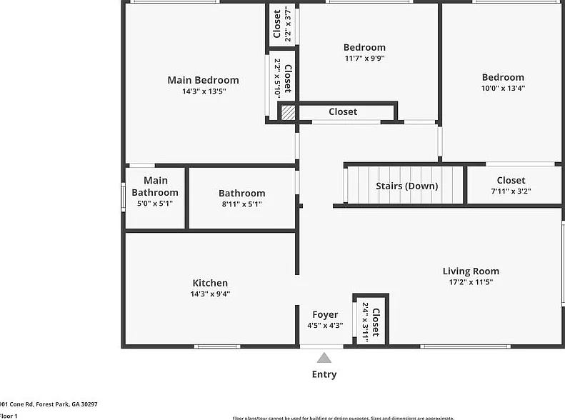 3 bed, 1.5 bath, 1223 sqft, $1,505 — Photo 3