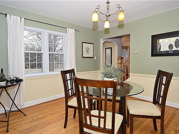 Dining room open to kitchen