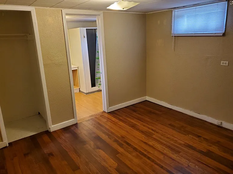 Downstairs area with bathroom