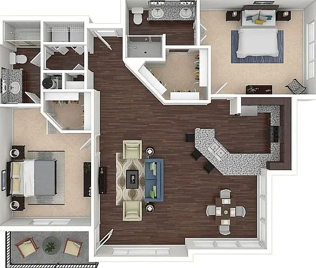 B3 3D Floorplan B3 3D Floorplan