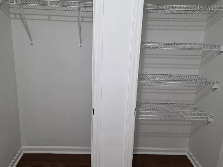 Large closets for storage in laundry room