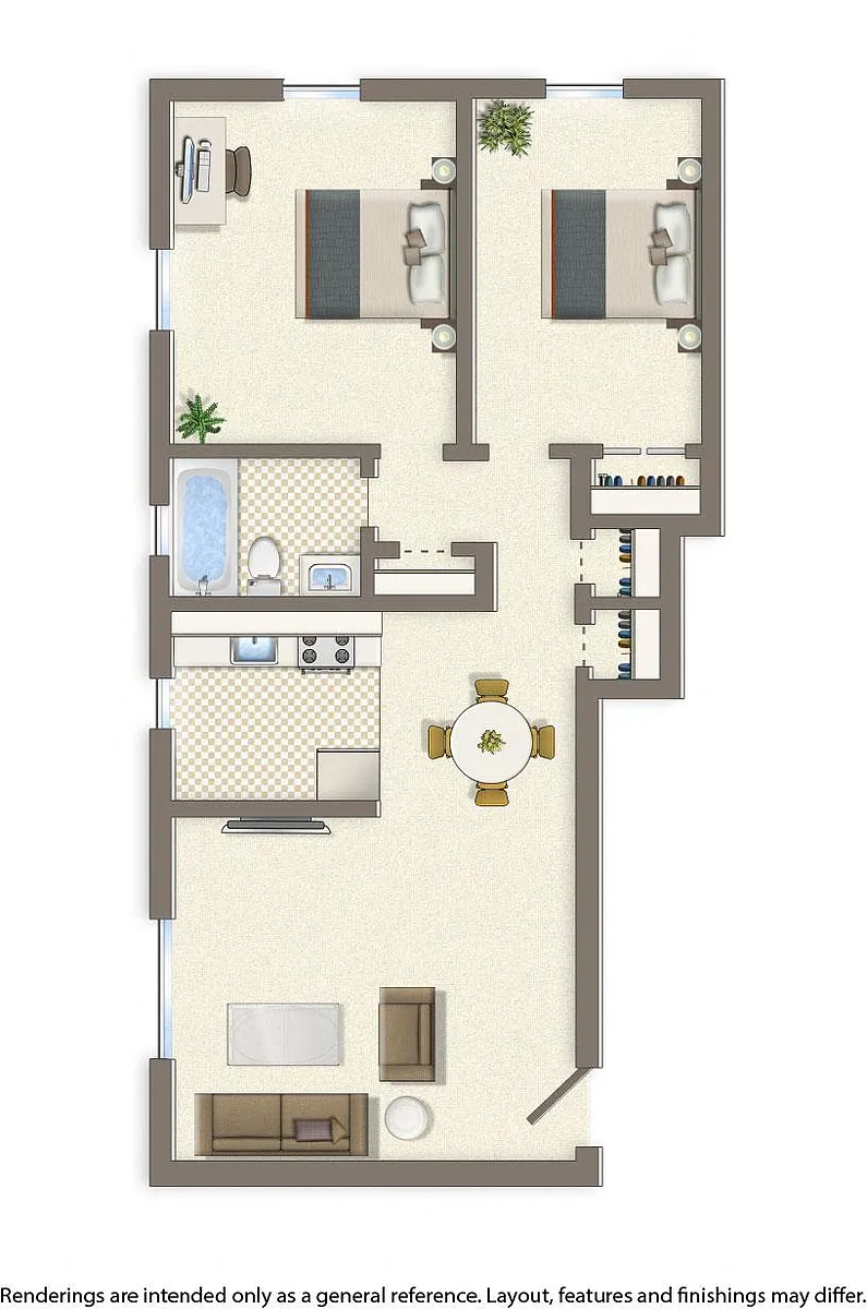 Floor plan 2 bedroom