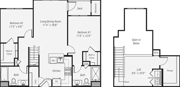 B2 - Loft Floorplan Diagram