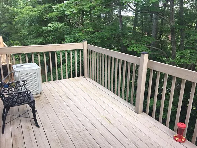 Rear deck with views