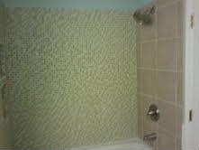 glass tiles and jetted tub
