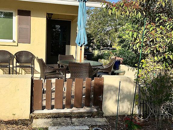 Front patio and front door