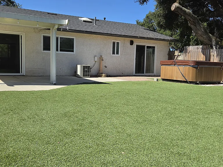 Artificial turf. East to maintain.