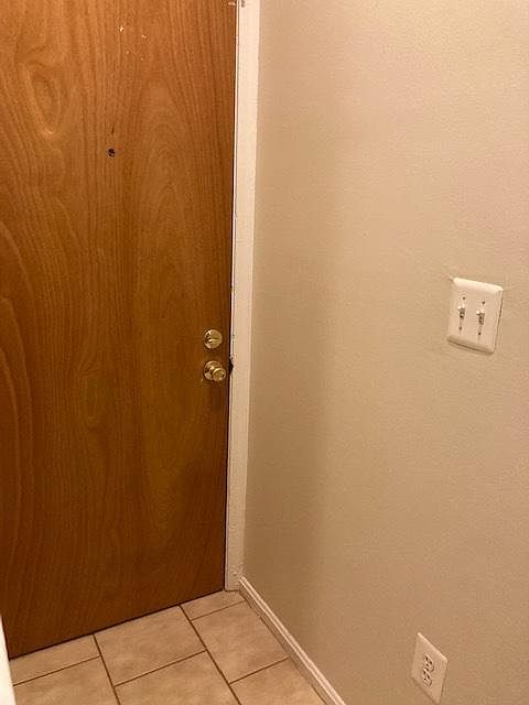 Apartment entrance door.