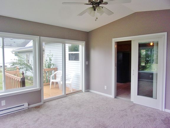Back deck off sunroom. 