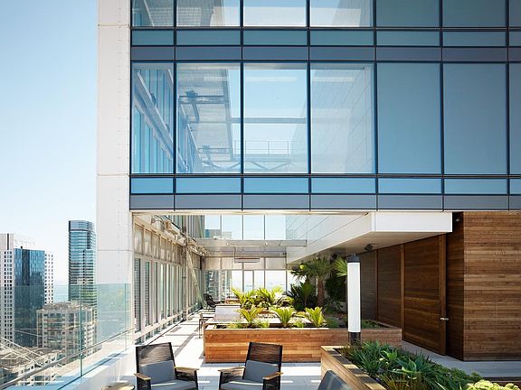 Views of Twin Peaks from the Rooftop Terrace