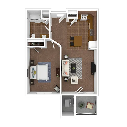 Floor plan 1 BD