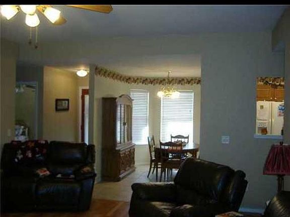 View of the dining area from the living room