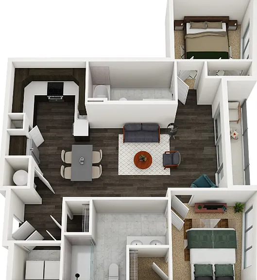 B6 2x2 877 sq ft B6 2x2 877 sq ft