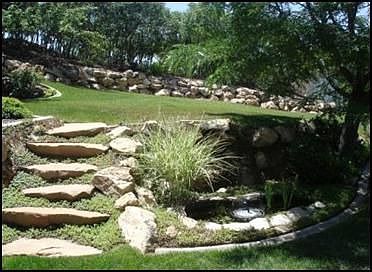 Pond and Steps