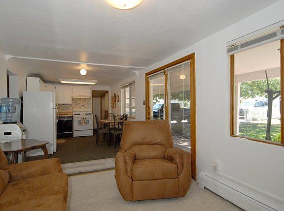 Living room and kitchen