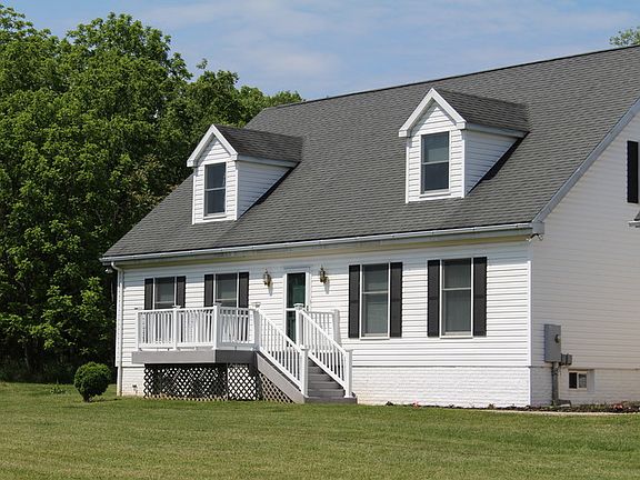 Front of house
						:
						Front of 2600 Sq Ft Cape Cod with 2 large dormers and a nice size deck.