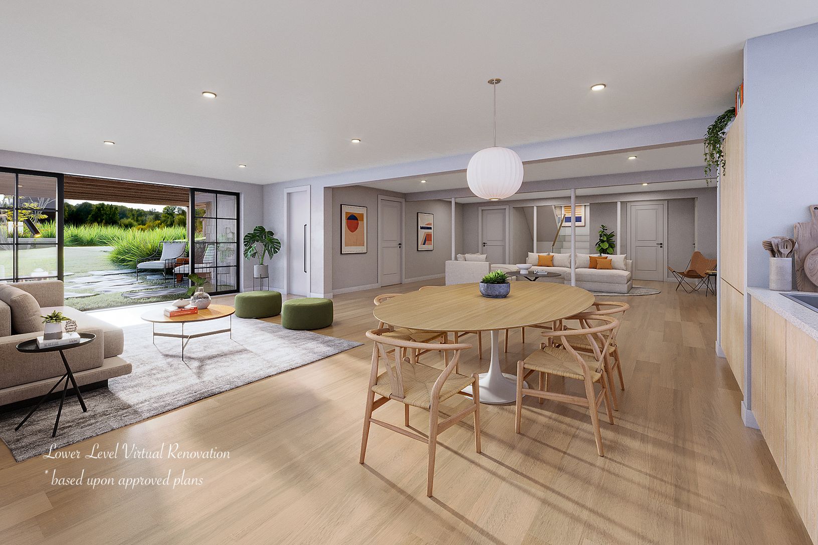  Lower Level / Virtual Remodel Rendering - *based upon approved plans