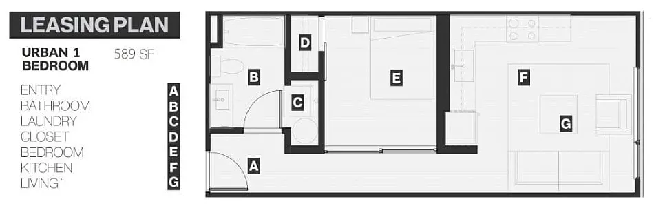 Floor plan 1X1