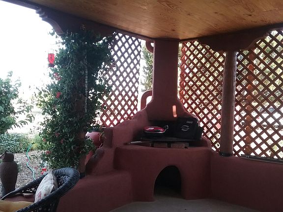 barbeque on front porch