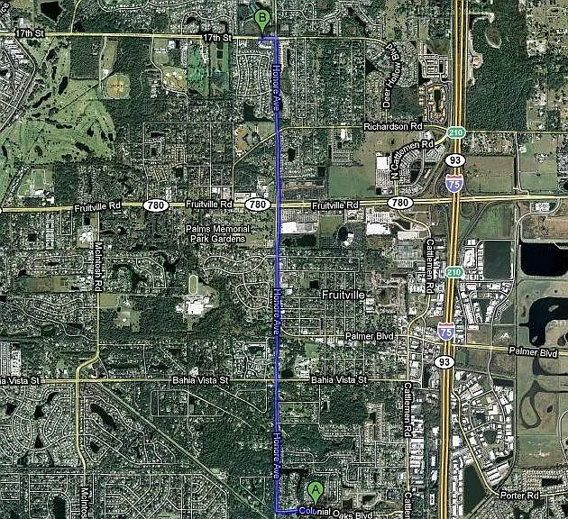 Vicinity Map to Beaches/I75