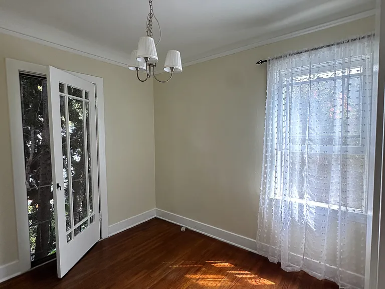 bright and open dining room