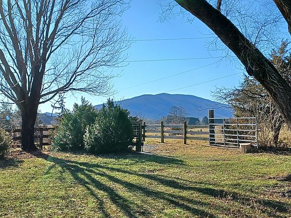 View of Buck's Elbow Mountain from the front porch of the farm cottage.