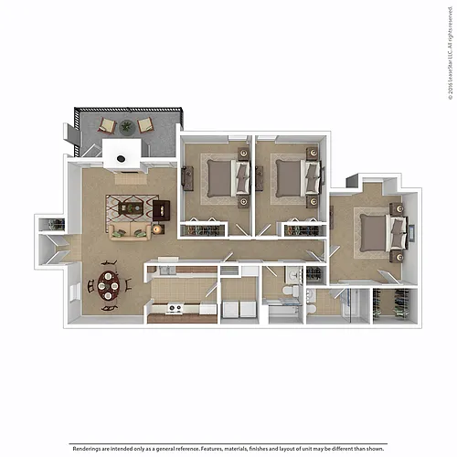 Floor plan Three Bedrooom