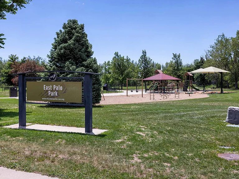 East Palo Park is just moments away, offering expansive open fields, mountain views, and inviting green spaces perfect for picnics, play, or simply enjoying Boulder's outdoor lifestyle.