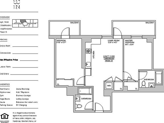 2nd image of 212 W 124th St #1108