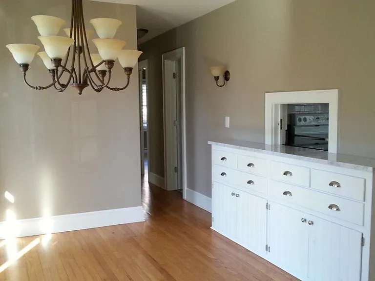 Dining room with pass through to the kitchen.