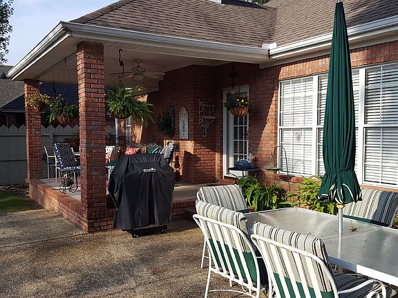 Patio and covered porch