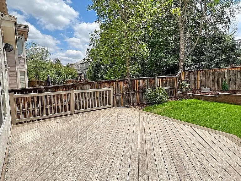 Deck, back yard