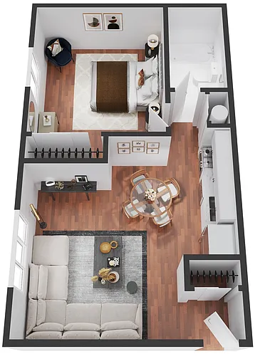Floor plan 1 Bedroom Standard