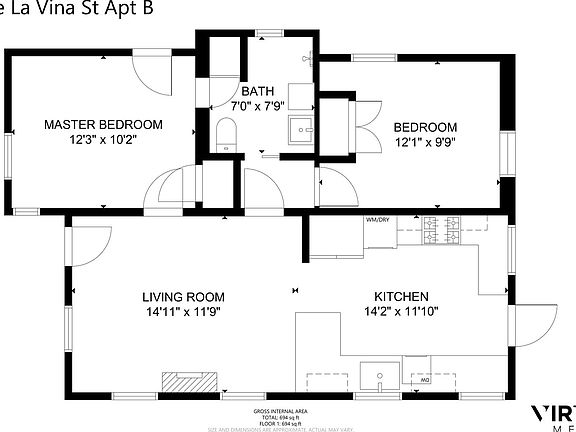 3rd image of 617 De La Vina St APT B