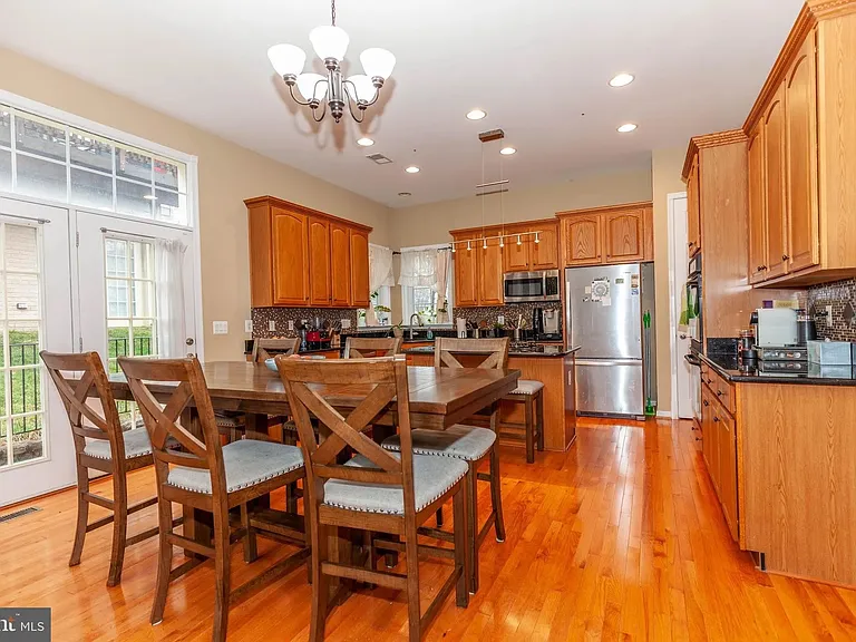 Kitchen with stainless steel appliances